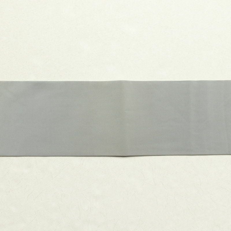 名古屋帯 太鼓柄 正絹 木の葉・植物柄 名古屋仕立て グレー_画像18