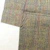 単衣 紬 美品 正絹 縞柄・線柄 袷仕立て 黄・黄土色_画像13