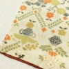 小紋  良品 しつけ糸付き 縮緬 総柄 正絹 花柄 袷仕立て クリーム_画像10