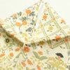 小紋  良品 しつけ糸付き 縮緬 総柄 正絹 花柄 袷仕立て クリーム_画像21