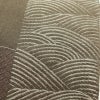 名古屋帯 六通柄 ポリエステル 花柄 通し仕立て 茶_画像5