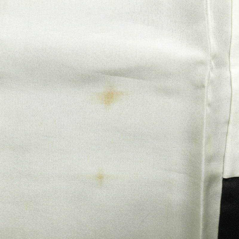 紬 付下げ風 正絹 風景柄 菖蒲 袷仕立て 茶_画像34