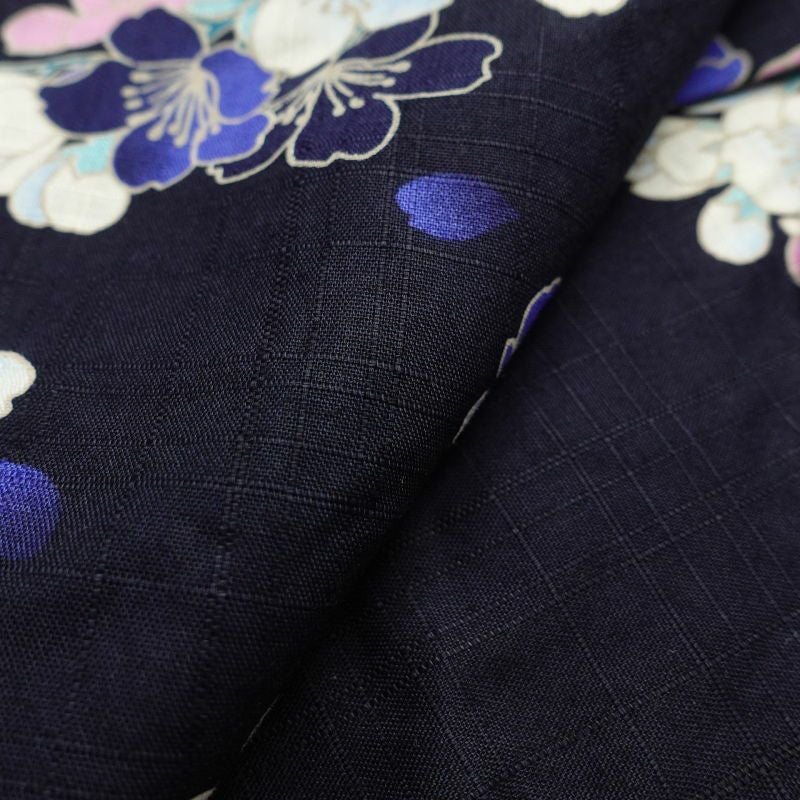 新品 浴衣 女性用 綿 小櫻ブルー_画像5