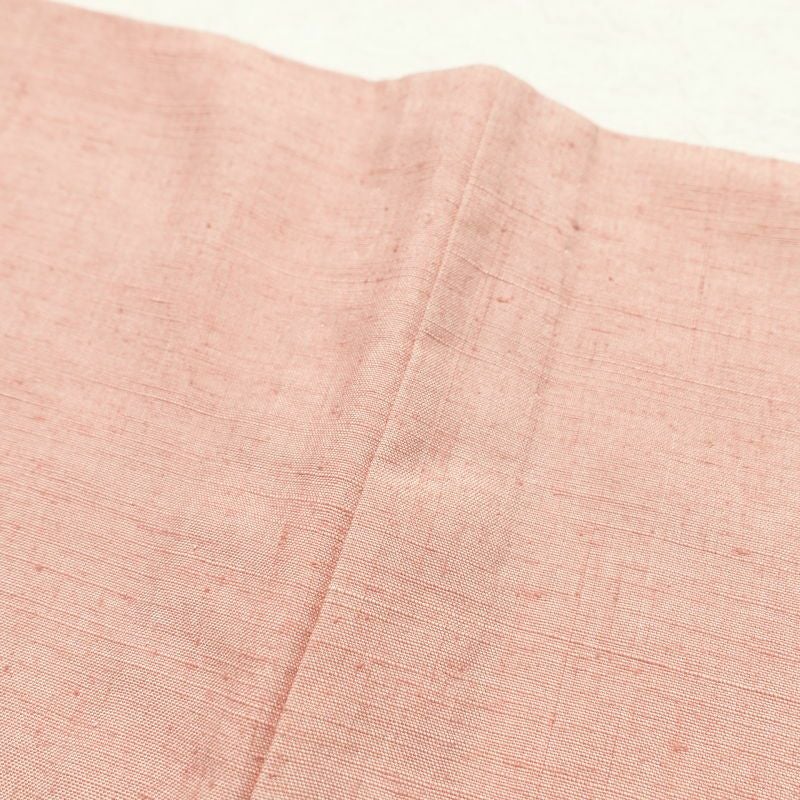 単衣 本加賀友禅 畠山登 付下げ 紬地 落款入り 正絹 花柄 単衣仕立て ピンク_画像24