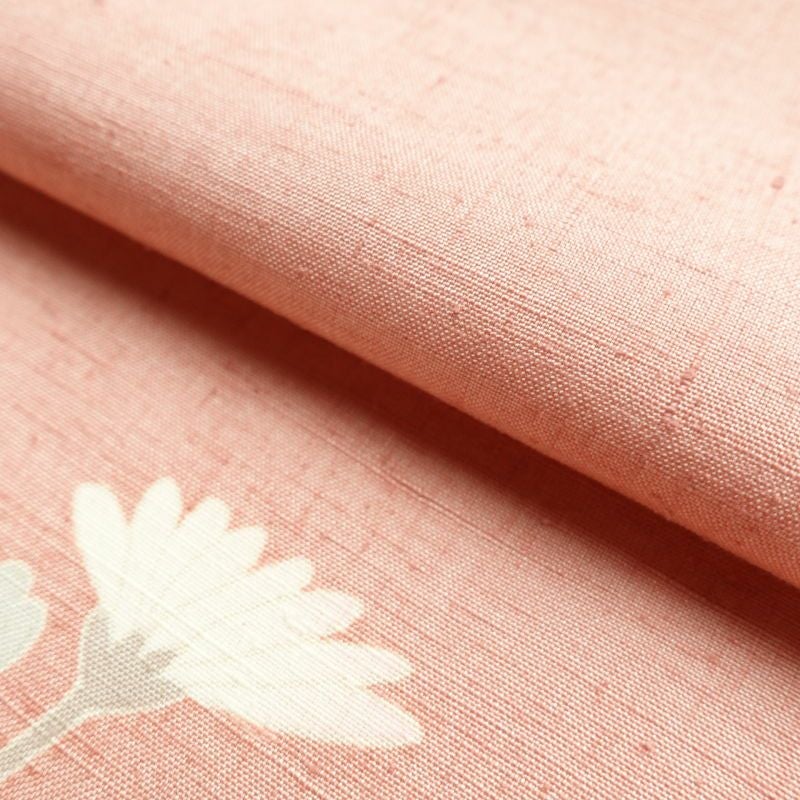 単衣 本加賀友禅 畠山登 付下げ 紬地 落款入り 正絹 花柄 単衣仕立て ピンク_画像35