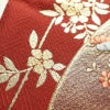 袋帯 太鼓柄 フォーマル用 金彩 刺繍 正絹 古典柄 赤・朱_画像9