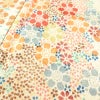 小紋 仕付け糸付き 総柄 正絹 花柄 袷仕立て ベージュ_画像7