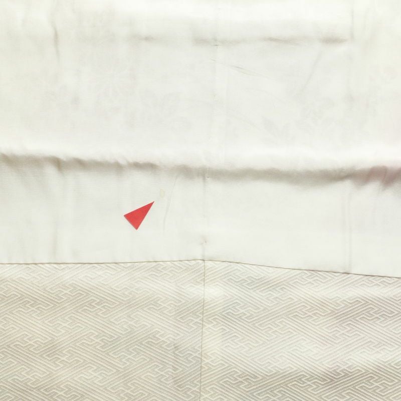 振袖 綸子 正絹 箔 金彩 古典柄 袷仕立て クリーム_画像33
