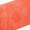 絽 名古屋帯 全通柄 良品 夏用 正絹 花柄 名古屋仕立て 赤・朱_画像16