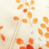 小紋 総柄 混紡 木の葉・植物柄 袷仕立て クリーム_画像6