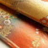 袋帯 六通柄 良品 フォーマル用 金糸 正絹 花柄 多色使い_画像9