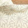 紬 正絹 花柄 袷仕立て クリーム サラッとした手触り_画像22