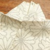 紬 正絹 花柄 袷仕立て クリーム サラッとした手触り_画像23