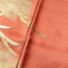 色留袖 良品 一つ紋付き しつけ糸付き 羽二重 金駒刺繍 箔 正絹 共八掛 古典柄 袷仕立て 小豆・エンジ_画像11