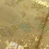 訪問着 蘇州刺繍 証紙あり スワトウ刺繍 箔 共八掛 刺繍 良品 正絹 古典柄 袷仕立て 黄・黄土色_画像14