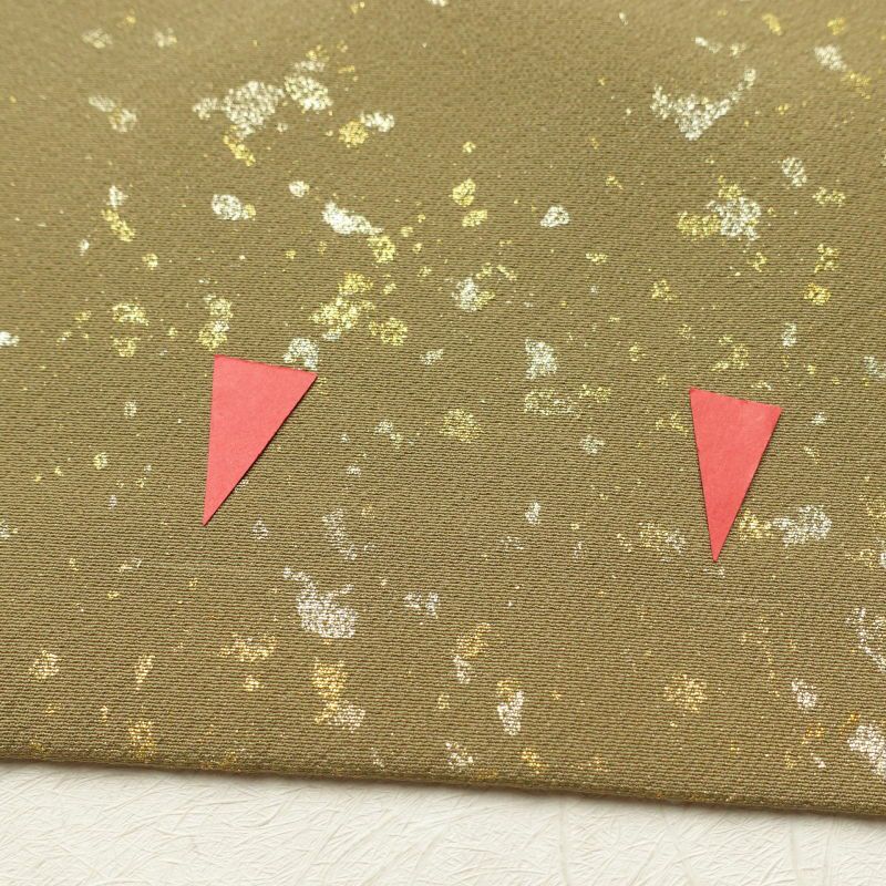 訪問着 蘇州刺繍 証紙あり スワトウ刺繍 箔 共八掛 刺繍 良品 正絹 古典柄 袷仕立て 黄・黄土色_画像32