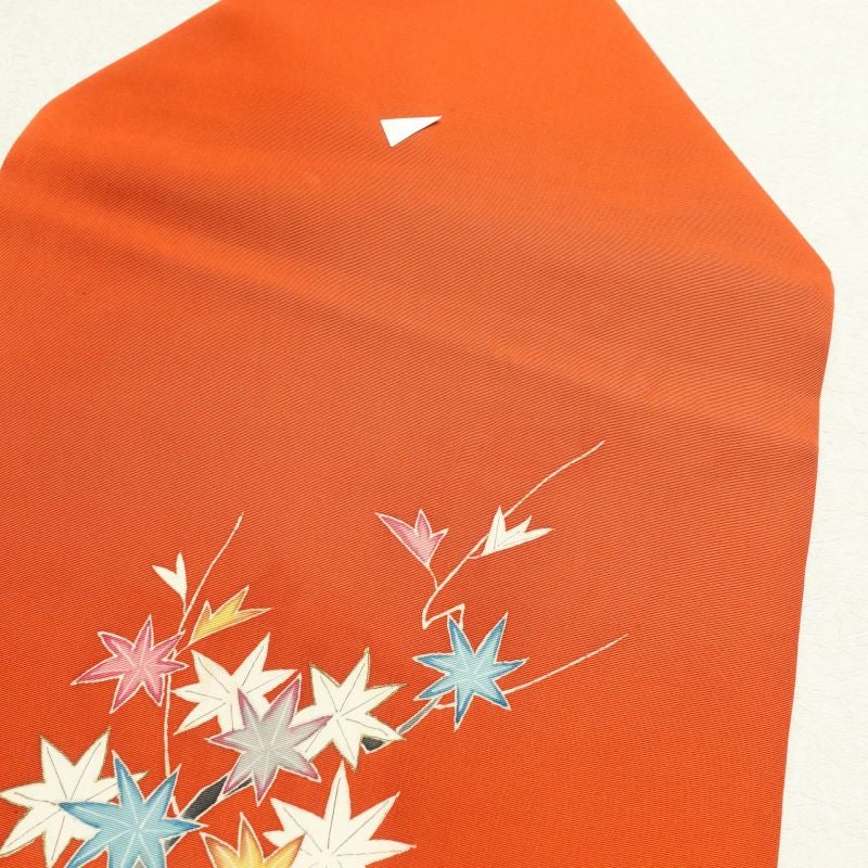 名古屋帯 塩瀬染 太鼓柄 正絹 古典柄 名古屋仕立て 橙_画像14