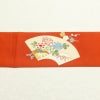 名古屋帯 塩瀬染 太鼓柄 正絹 古典柄 名古屋仕立て 橙_画像21
