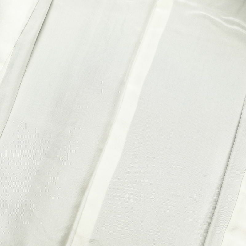 紬 良品 正絹 幾何学柄・抽象柄 袷仕立て グレー_画像26