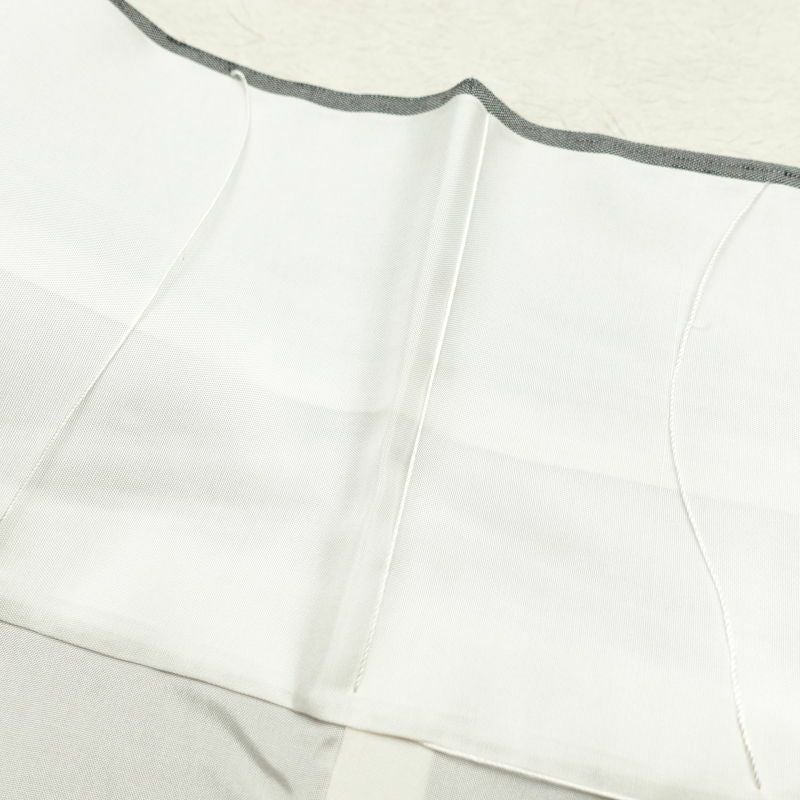 紬 良品 正絹 幾何学柄・抽象柄 袷仕立て グレー_画像27