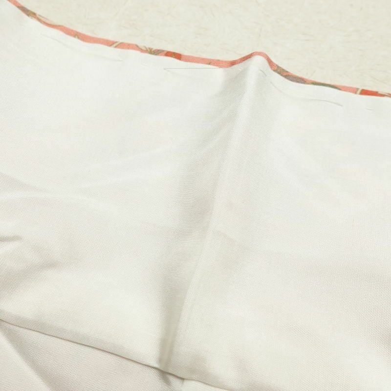 小紋 良品 しつけ糸付き 正絹 金彩 古典柄 袷仕立て ピンク_画像27