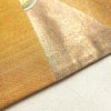 袋帯 六通柄 振袖用 正絹 蝶 花柄 黄・黄土色_画像28