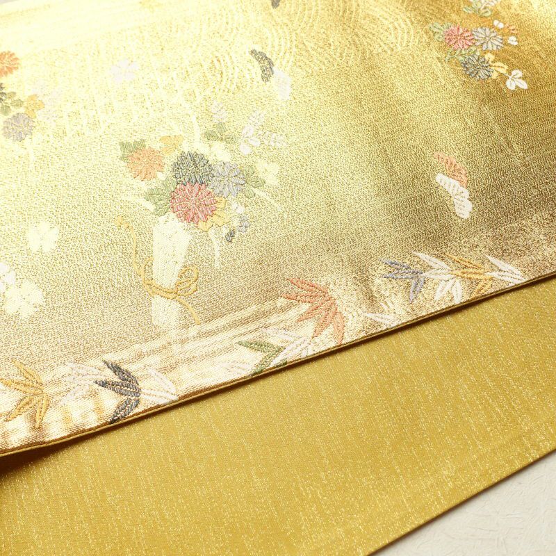 袋帯 六通柄 良品 フォーマル用 正絹 古典柄 金・銀_画像15