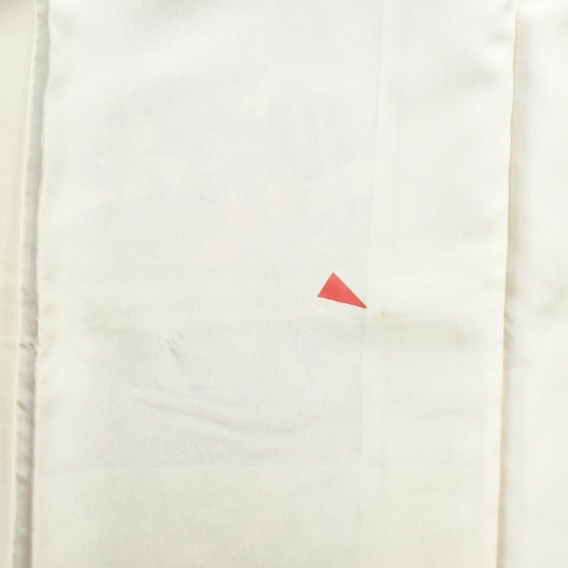 小紋 良品 しつけ糸付き ふくれ織 正絹 花柄 袷仕立て 多色使い_画像27