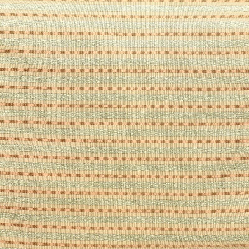 袋帯 六通柄 一般用 正絹 縞柄・線柄 緑・うぐいす色_画像2