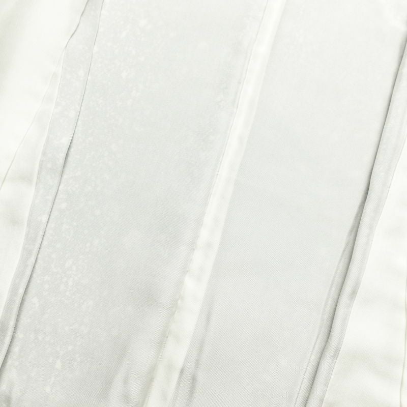 訪問着 良品 正絹 共八掛 箔 金彩 木の葉・植物柄 袷仕立て グレー_画像29