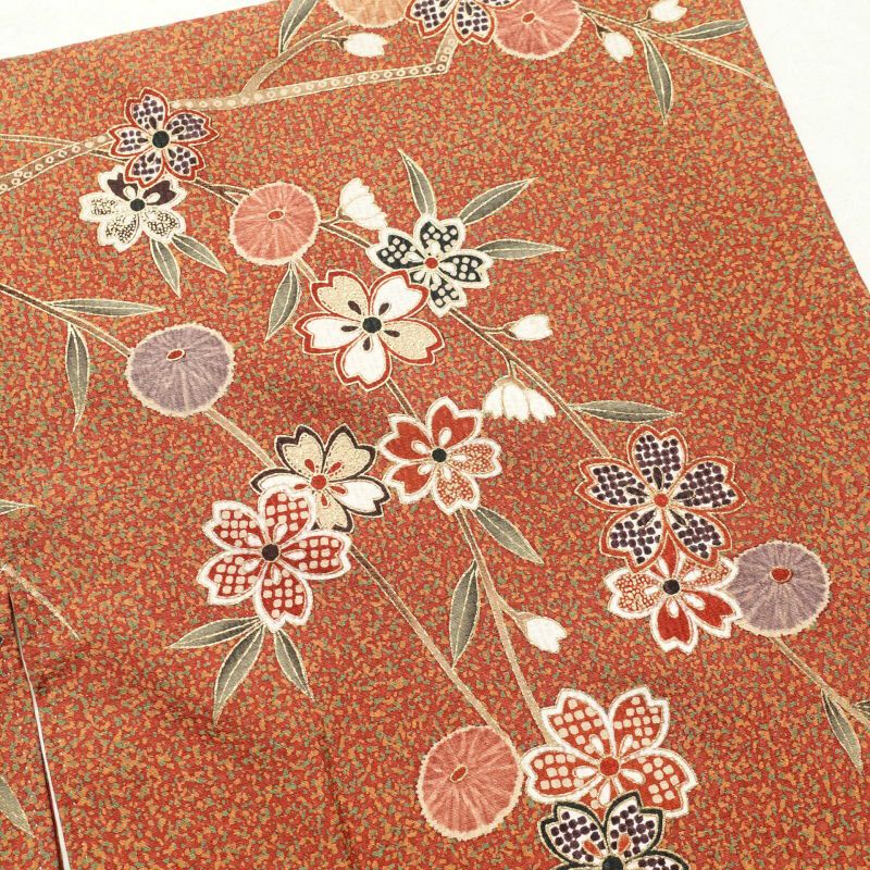 訪問着 良品 落款入り 志保里 正絹 金彩 木の葉・植物柄 袷仕立て 黄・黄土色_画像19