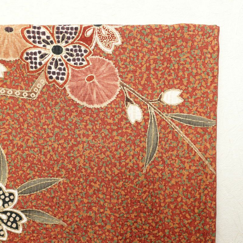 訪問着 良品 落款入り 志保里 正絹 金彩 木の葉・植物柄 袷仕立て 黄・黄土色_画像20