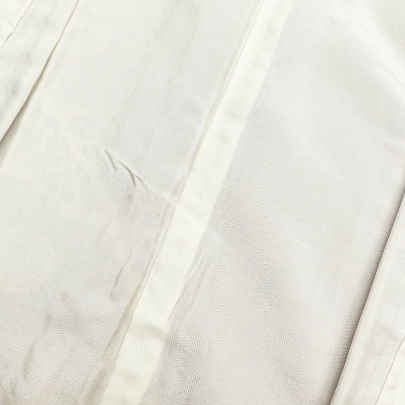 訪問着 良品 落款入り 志保里 正絹 金彩 木の葉・植物柄 袷仕立て 黄・黄土色_画像29