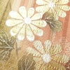 訪問着 しつけ糸付き 金駒刺繍 箔 正絹 花柄 袷仕立て 緑・うぐいす色_画像8