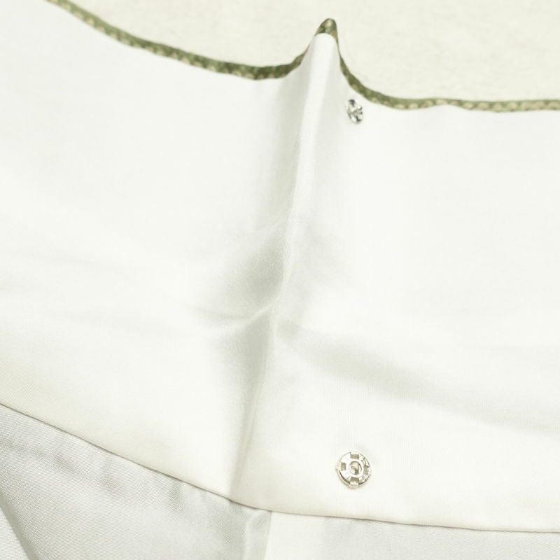 訪問着 しつけ糸付き 金駒刺繍 箔 正絹 花柄 袷仕立て 緑・うぐいす色_画像33