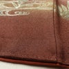 付け下げ 良品 正絹 箔 刺繍 古典柄 袷仕立て 小豆・エンジ_画像11