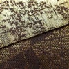 袋帯 六通柄 美品 彫絹 正絹 幾何学柄・抽象柄 茶_画像19