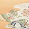 名古屋帯 太鼓柄 正絹 風景柄 金糸 名古屋仕立て 橙_画像2