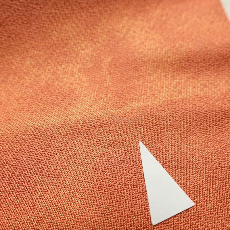 名古屋帯 太鼓柄 正絹 古典柄 菊 金糸 名古屋仕立て 橙_画像14