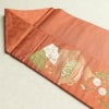 名古屋帯 太鼓柄 正絹 古典柄 菊 金糸 名古屋仕立て 橙_画像32