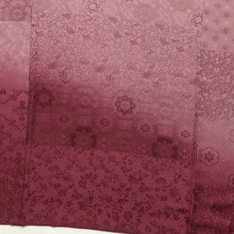 付け下げ 正絹 その他の柄 袷仕立て ぼかし 紫・藤色_画像17