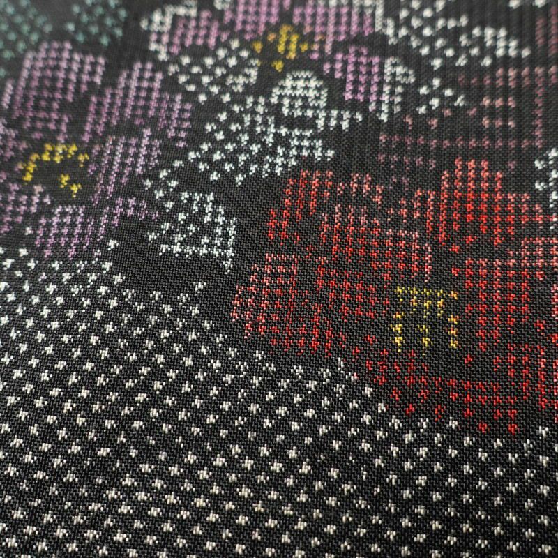 本場大島紬 良品 証紙あり 五共織物 正絹 袷仕立て 雲柄 グレー_画像7