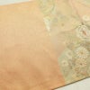袋帯 ふくれ織 六通柄 良品 フォーマル用 正絹 花柄 橙_画像24