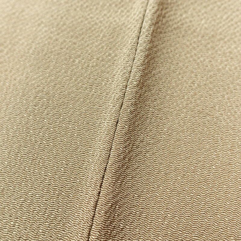 付け下げ 美品 しつけ糸付き 縮緬 正絹 その他の柄 袷仕立て 橙_画像9