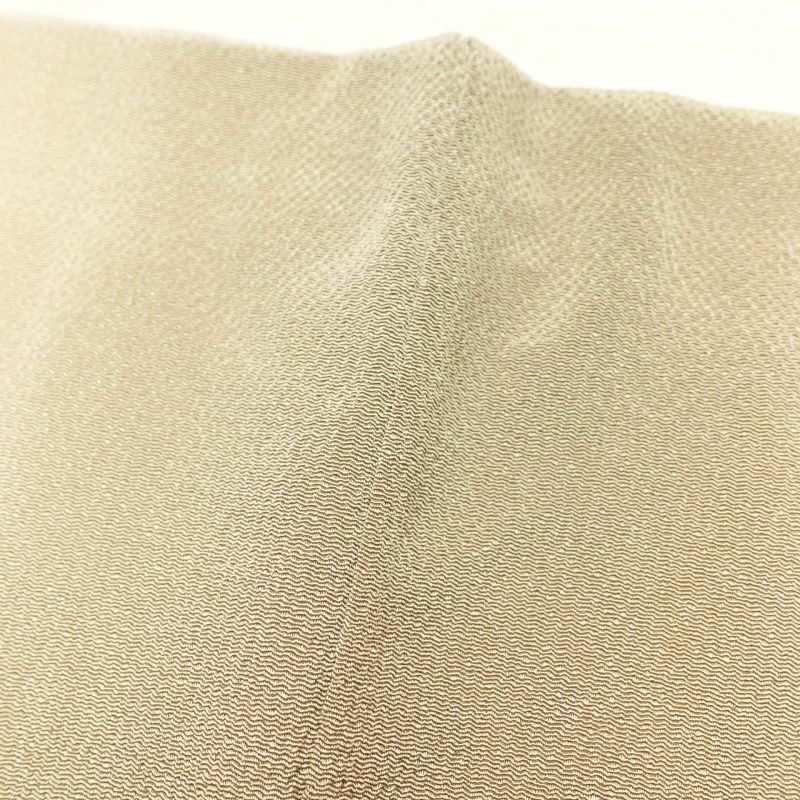 付け下げ 美品 しつけ糸付き 縮緬 正絹 その他の柄 袷仕立て 橙_画像22