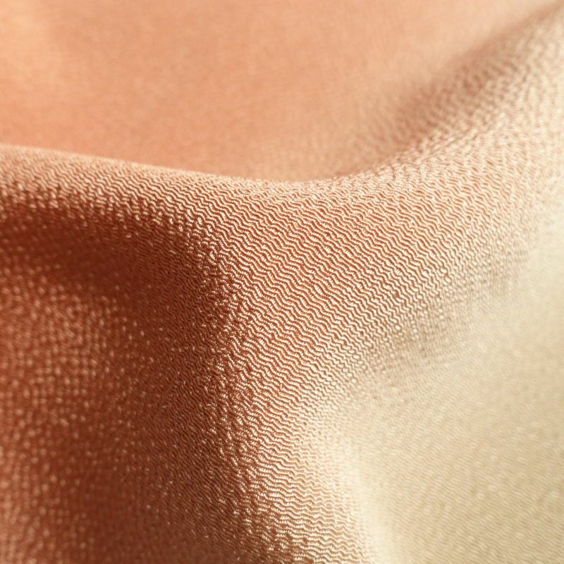 付け下げ 美品 しつけ糸付き 縮緬 正絹 その他の柄 袷仕立て 橙_画像30