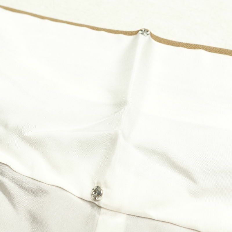 小紋 縮緬 飛び柄 正絹 花柄 袷仕立て 黄・黄土色_画像25