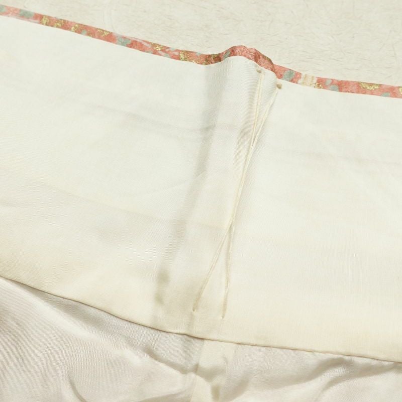 小紋 正絹 金彩 古典柄 小紋着物 こもん 袷仕立て ピンク_画像25