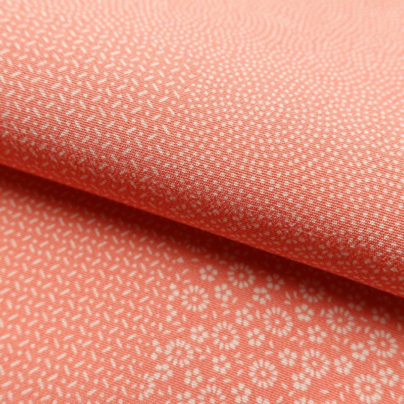 小紋 良品 伝統工芸 伊勢型彫 落款入り 縮緬 江戸小紋 正絹 古典柄 袷仕立て ピンク_画像26