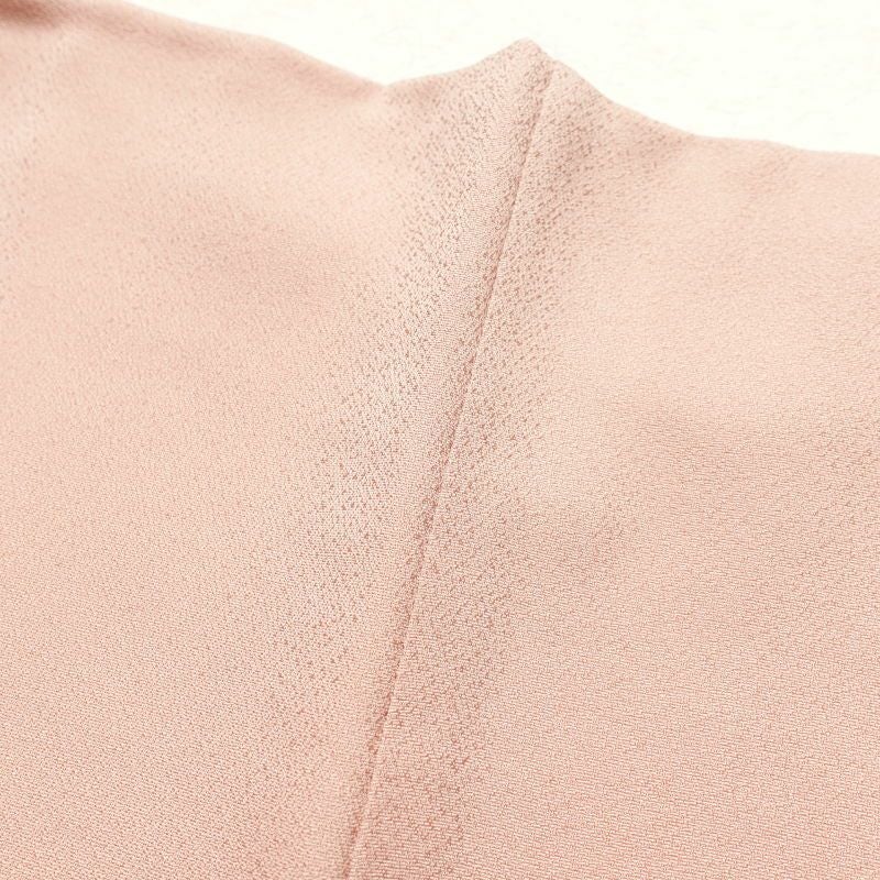 色留袖 美品 琳派祥鶴図 丹後ちりめん 金糸 刺繍 しつけ糸付き 正絹 古典柄 袷仕立て ピンク_画像25